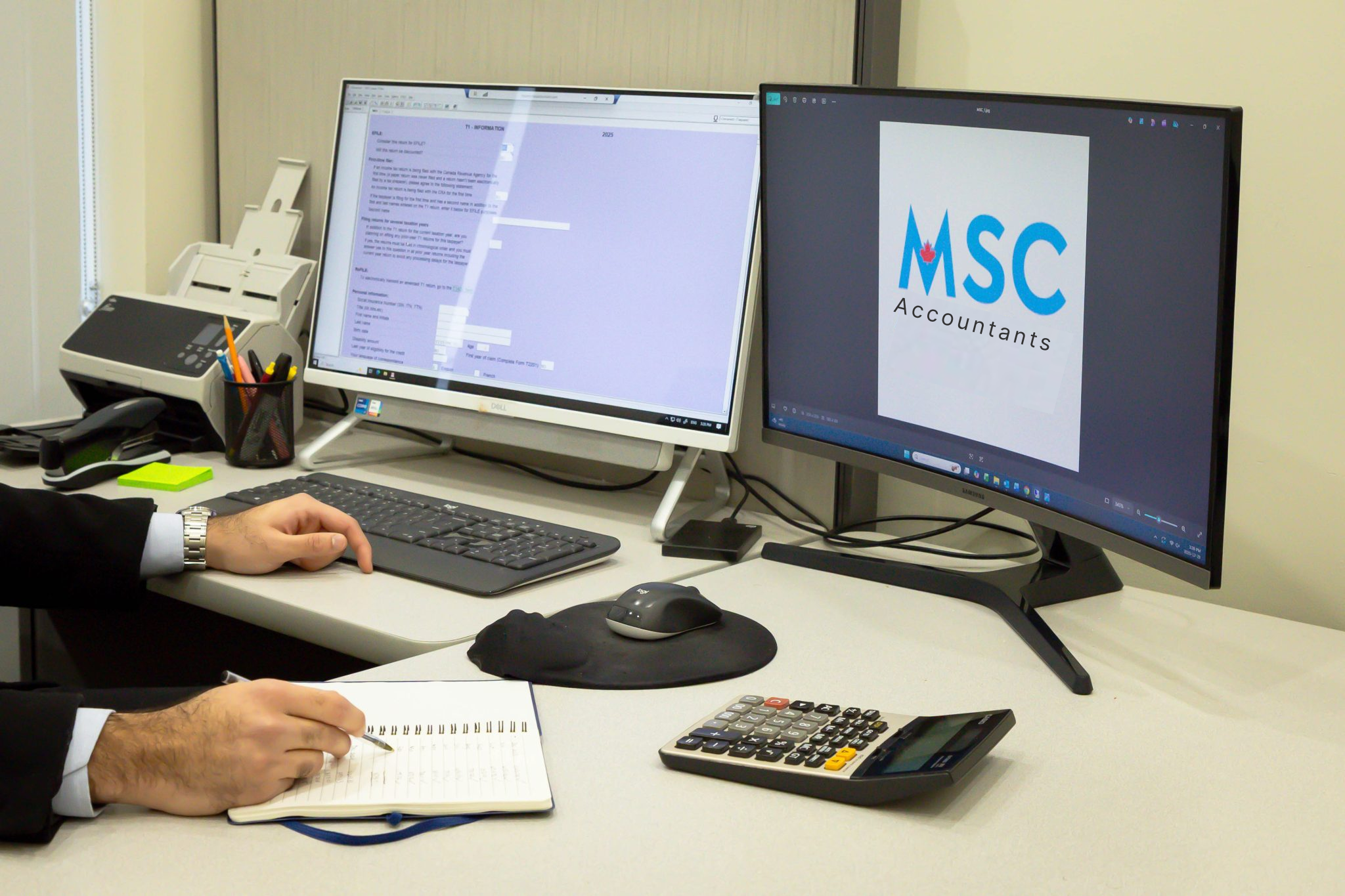 You will have your own personal dashboard to Financial Statement preparation